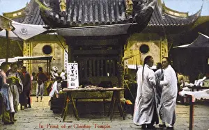 Pigtail Prints: Shanghai, China - In Front of a Chinese Temple