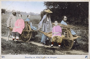 Conveyance Gallery: Shanghai District, China - Travelling by wheelbarrow