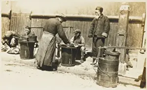 Road Side Prints: Shanghai - porters resting by the roadside