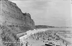 Sunbathing Prints: Shanklin Sands Beach Scene