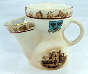 Images Dated 4th October 2012: Shaving Mug - Border is the coat of Arms of Whitby - WWI