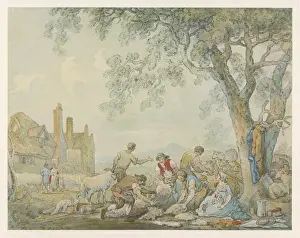 Shearing (Rowlandson)