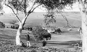 Sheep station homestead in Monaro, NSW, Australia