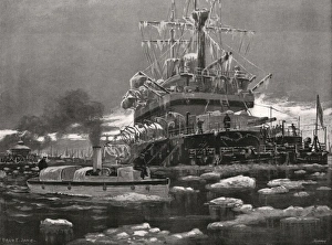 Images Dated 15th February 2011: Sheerness Harbour after a blizzard