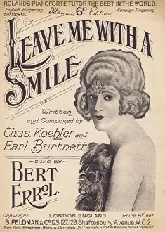 Sheet music - British female impersonator Bert Errol
