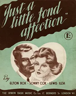 Affection Prints: Sheet music cover, Just a Little Fond Affection