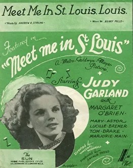 Judy Prints: Sheet Music Cover, Meet Me in St. Louis, Judy Garland