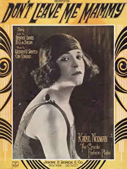 Impersonator Prints: Sheet music - female impersonator Karyl Norman