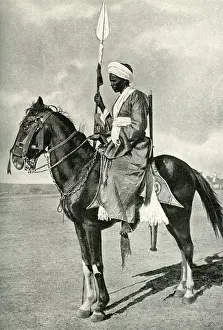 Sheikh on horseback, Sudan Plains, East Central Africa
