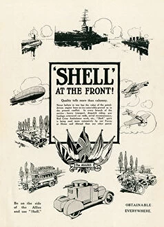 Adverts Gallery: Shell at the Front advertisement, 1914