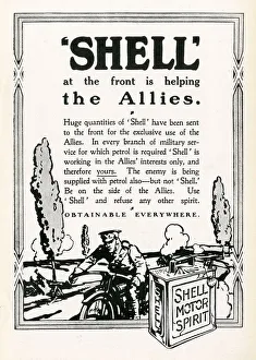 Shell at the Front advertisement, 1914 Shell at the Front advertisement, 1914
