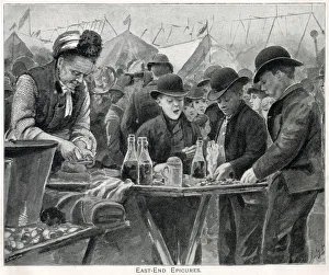Images Dated 1st November 2019: Shellfish stall at fair, London
