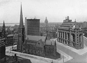 Churches Prints: Shelton Square, Buffalo, New York State, USA