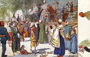 Thackeray Prints: Shepheards Hotel, Cairo, Egypt