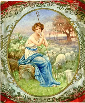 Flock Gallery: The Shepherdess by Henry Ryland