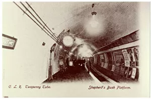 Shepherds Bush Underground Station, platform scene