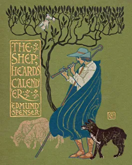 Images Dated 3rd September 2019: The Shepherds Calendar - Cover - Walter Crane