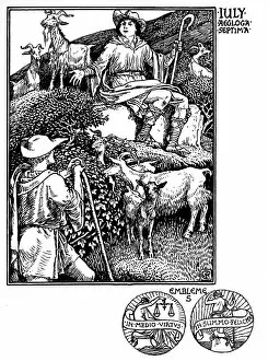 Twelve Collection: Shepherds Calendar - Months of the year - July