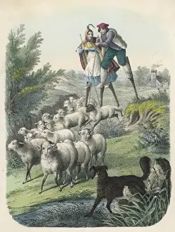 Flocks Prints: Shepherds of Les Landes