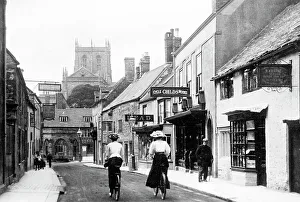 Sherborne Prints: Sherborne Long Street early 1900s