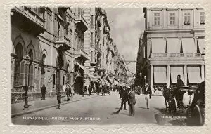 Carriages Collection: Sherif Pasha Street in Alexandria, Egypt