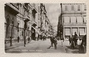 Alexandria Collection: Sherif Pasha Street in Alexandria, Egypt