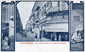 Apples Gallery: Sherif Pasha Street and Khedivial Hotel in Alexandria, Egypt