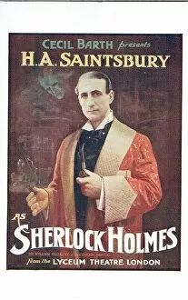 Images Dated 25th May 2017: Sherlock Holmes by Arthur Conan Doyle and William Gillette
