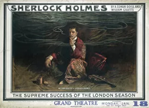 Holmes Collection: Sherlock Holmes theatre poster
