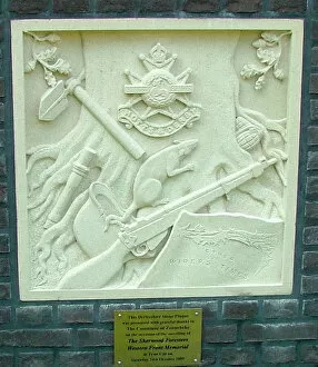 Images Dated 1st June 2020: Sherwood Foresters Memorial, Passchendaele Museum