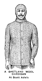 Warmth Prints: Shetland Wool Cardigan for soldiers, World War One
