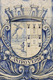 Images Dated 16th October 2006: Shield tile. Castro Verde. Portugal