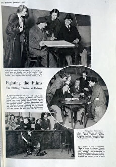 Algernon Collection: Shilling Theatre, Fulham, photographs of founders, volunteers and performers rehearsing
