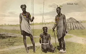 Tribesmen Prints: Shilluk Tribesmen