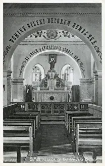 Shimla Prints: Shimla, Himachal Pradesh, India - Convent Church Interior