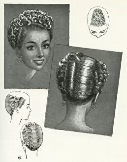 Images Dated 25th May 2012: Shingle hairstyle 1940s