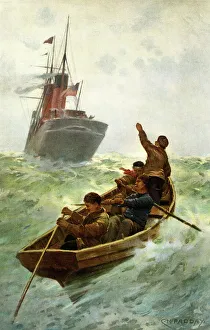 Dropping Prints: Ship dropping the pilot