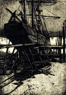 Ship on Dry Dock