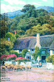 Weir Prints: The Ship Inn, Porlock Weir, near Porlock, Somerset