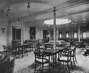 Décor Gallery: Ship interiors: the drawing room of the Amerika, 1905