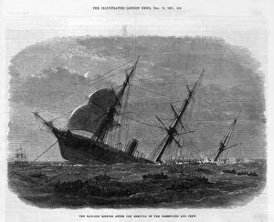 Sank Collection: The ship Rangoon sinks, 1871