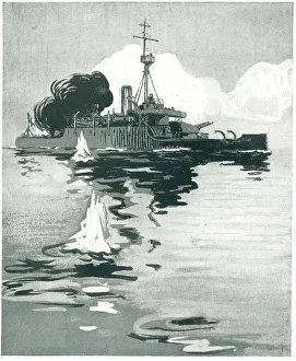 Billowing Prints: Ship On The Sea