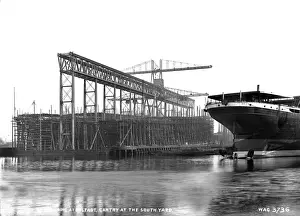 Shipbuilding Prints: Shipbuilding at Belfast, Gantry at the South Yard