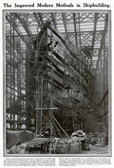 Images Dated 4th July 2018: Shipbuilding - RMS Franconia 1910