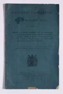 Ice Berg Prints: Shipping Casualties HMSO report