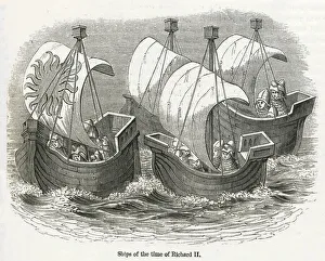 Images Dated 26th February 2019: Ships of 14th century