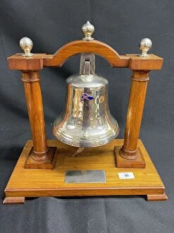 Engraved Collection: Ship's bell trophy won in 1934 in motor yacht race