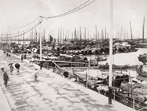 Ships and boats, The Bund, Shanghai, China c. 1890 s