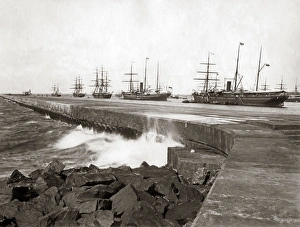 Breakwater at Colombo, Ceylon (Sri Lanka)
