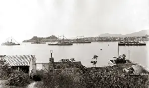 Corfu Prints: Ships at Corfu, circa 1890